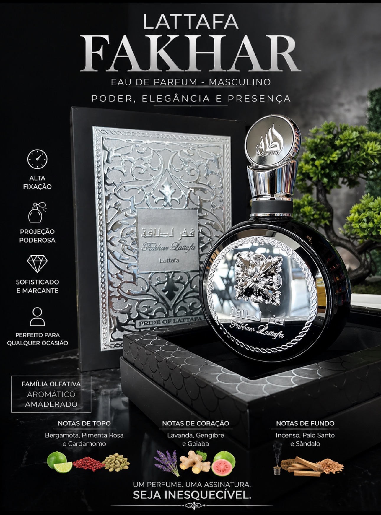 Perfume Lattafa Fakhar Black EDP 100ml